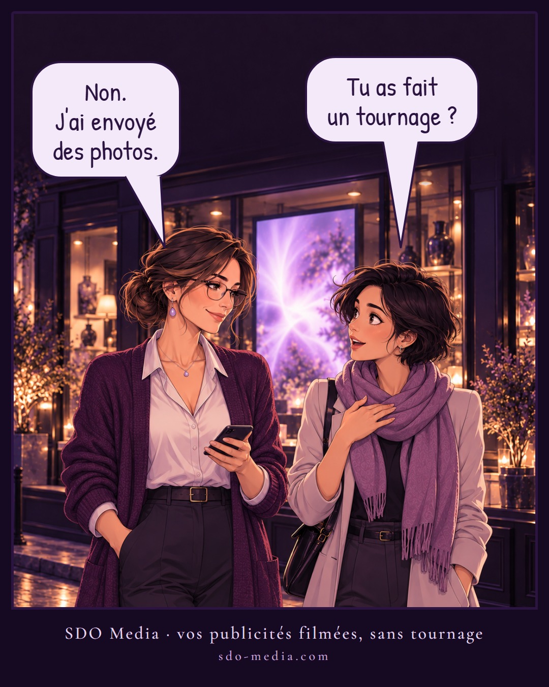 Bande dessinée SDO Media, dernière case en français